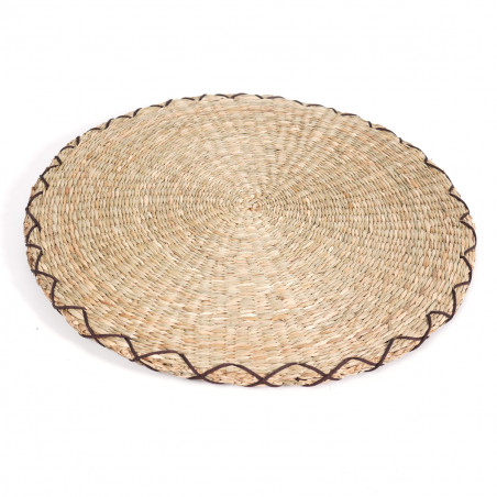 round straw cushion Zabuton Ø44 x 2,5 cm