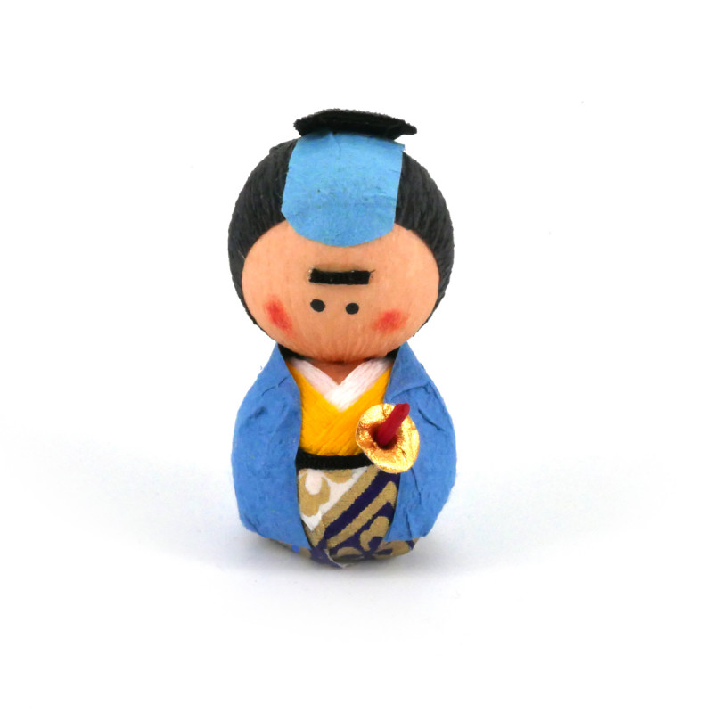 muñeca japonesa de papel - okiagari, SAMURAI, samurai