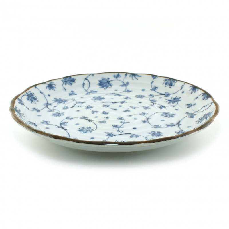 Japanese round ceramic plate MYA20923553