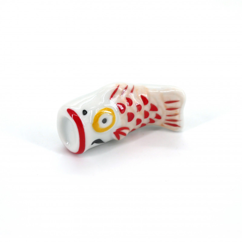 Japanese ceramic chopsticks holder carp, KOI, color choice