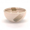 tazón de sopa japonés de cerámica, SHIRO, blanco