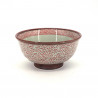 Tazón japonés de ceramica para fideos, TAKO KARAKUSA, rojo