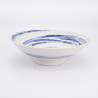 Japanese blue and white ramen noodles bowl UZUMAKI stream