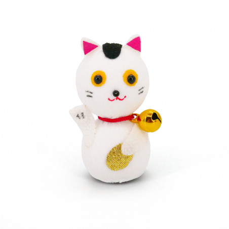 japanische Puppe Okiagari, MANEKINEKO, katze weiß