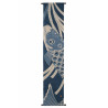 Japanese tapestry in hemp, hand painted, KOINOBORI