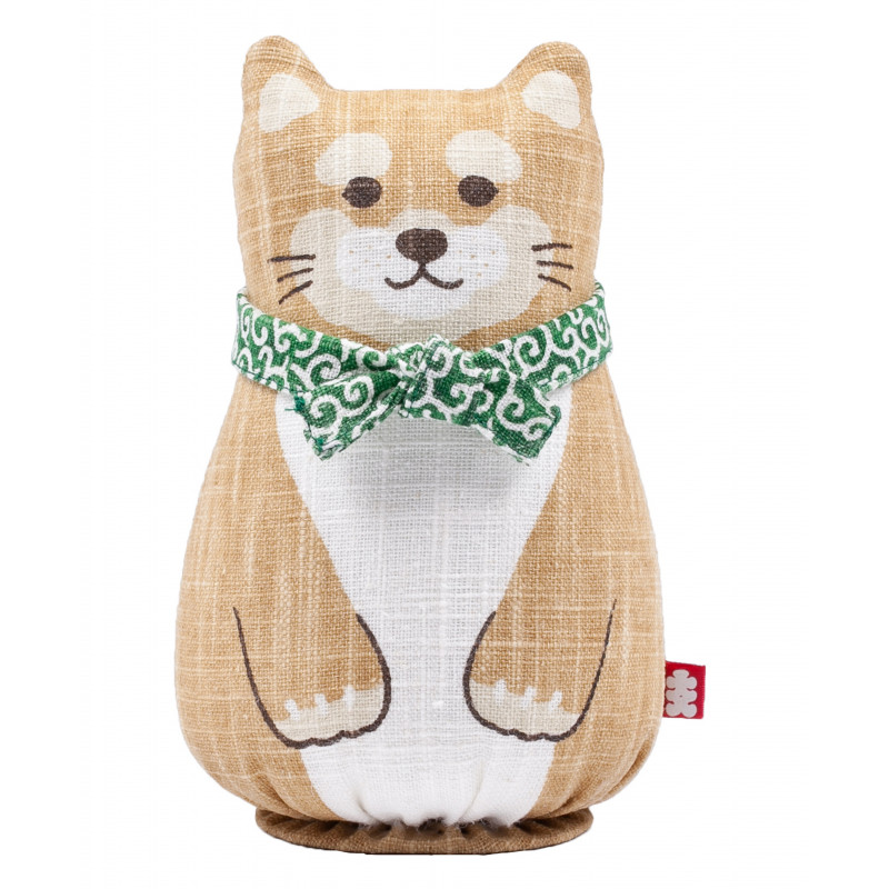 Hand painted hemp doll, MAMESHIBA, Shiba Inu