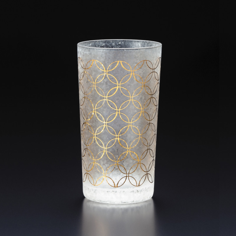 Japanisches Glas mit shippou-Motiv - WAKOMON