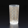 Japanese glass with shippou pattern - WAKOMON