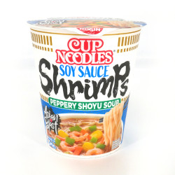 Cup de Ramen instantané goût crevette, NISSIN CUP NOODLE SHRIMP