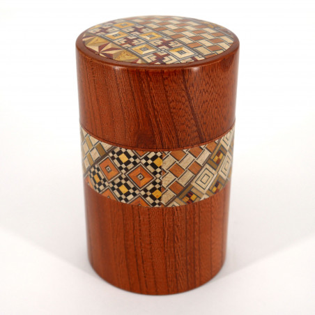 Japanese tea box traditional Japanese parquetry YOSEGI