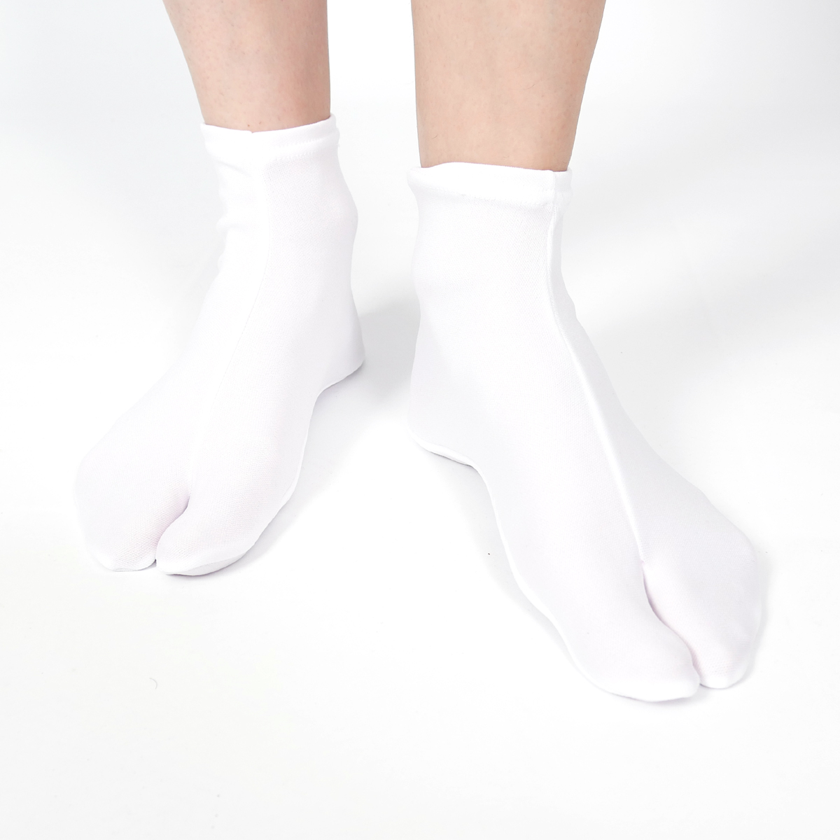 Red de comunicacion Descarte Transición calcetines japoneses, NYLON STRETCH TABI, negro o blanco