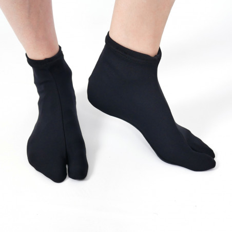 Chaussettes japonaises, NYLON STRETCH TABI, noir ou blanc