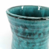 tasse bleue turquoise japonaise BURUKOHIKI en céramique