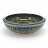 bol évasé japonais en céramique Ø17x6,2cm SUNAJI, bleu et marron