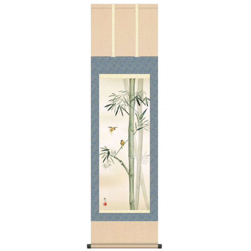 Japanese Kakemono Kakejiku, Bamboo - TAKE