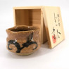 Traditioneller japanischer Sake-Keramikbecher - Haru no kusa