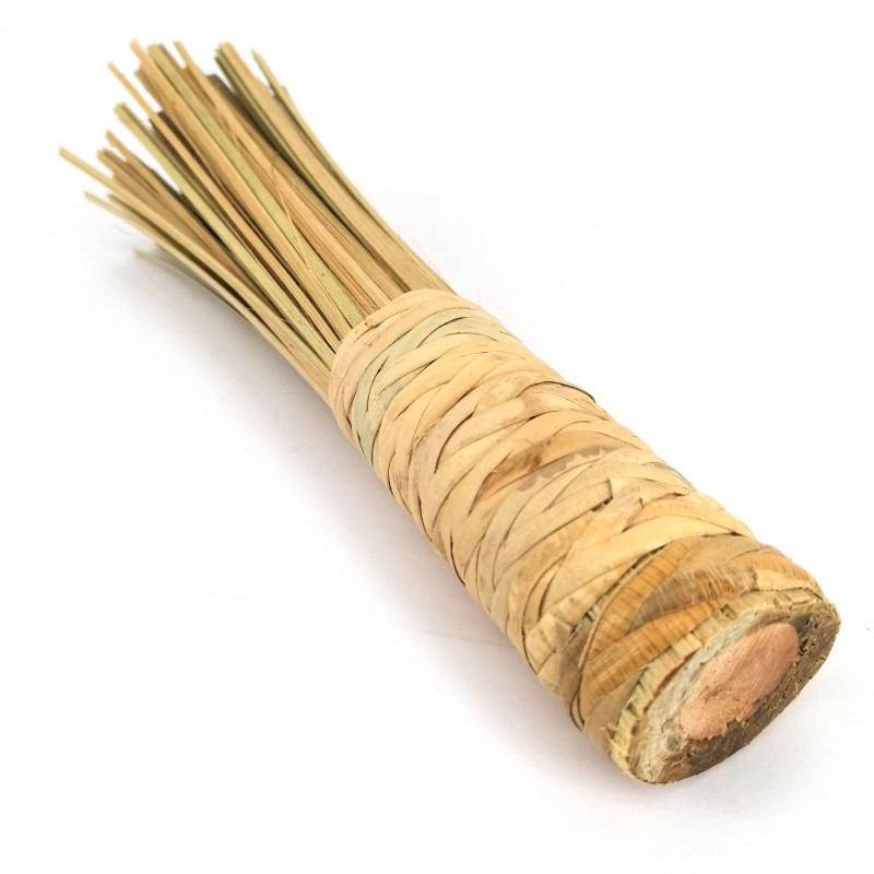 Bamboo deglazing brush with braided handle - TAKE BURASHI