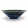 Cuenco japonés de cerámica para ramen, verde y azul brillante, KAGAYAKU