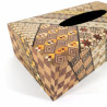 Tissue box in traditional Yosegi marquetry from Hakone, YOSEGI
