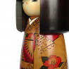 Japanese doll wooden KOKESHI. handmade in Japan - KANTSUBAKI