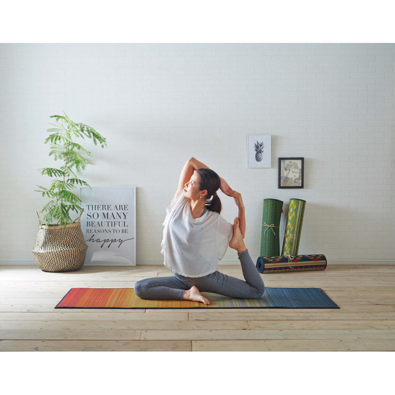 Japanische natürliche Tatami Yoga Matte - JOY GREEN