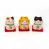 set of 6 japanese cats, MANEKINEKO, lucky charm