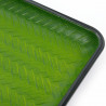 Grünes Tablett mit Webeffekt aus Harz, MIDORI TAKE, 39cm