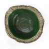 Bol japonais en céramique, MIDORIBEJU, vert et beige