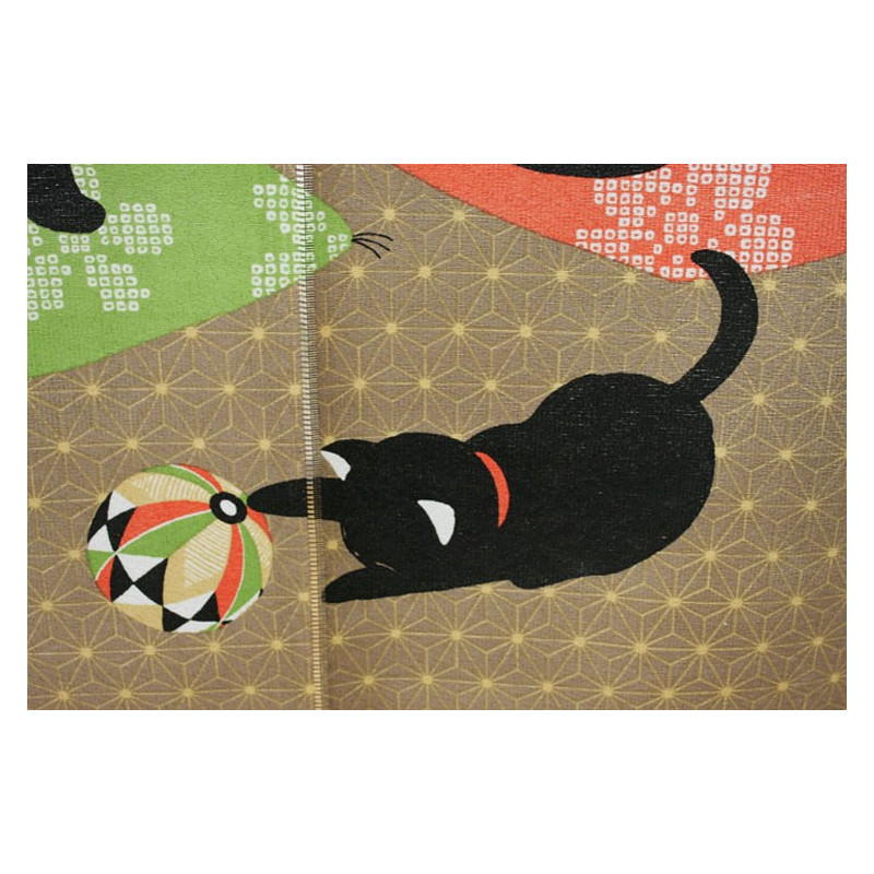 rideau noren japonais chats  85 x 150 cm NEKO