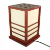 Lampe de table japonaise NIKKO rouge