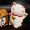 Dúo de pequeños gatos japoneses para la celebración del sake, SAKE NEKO