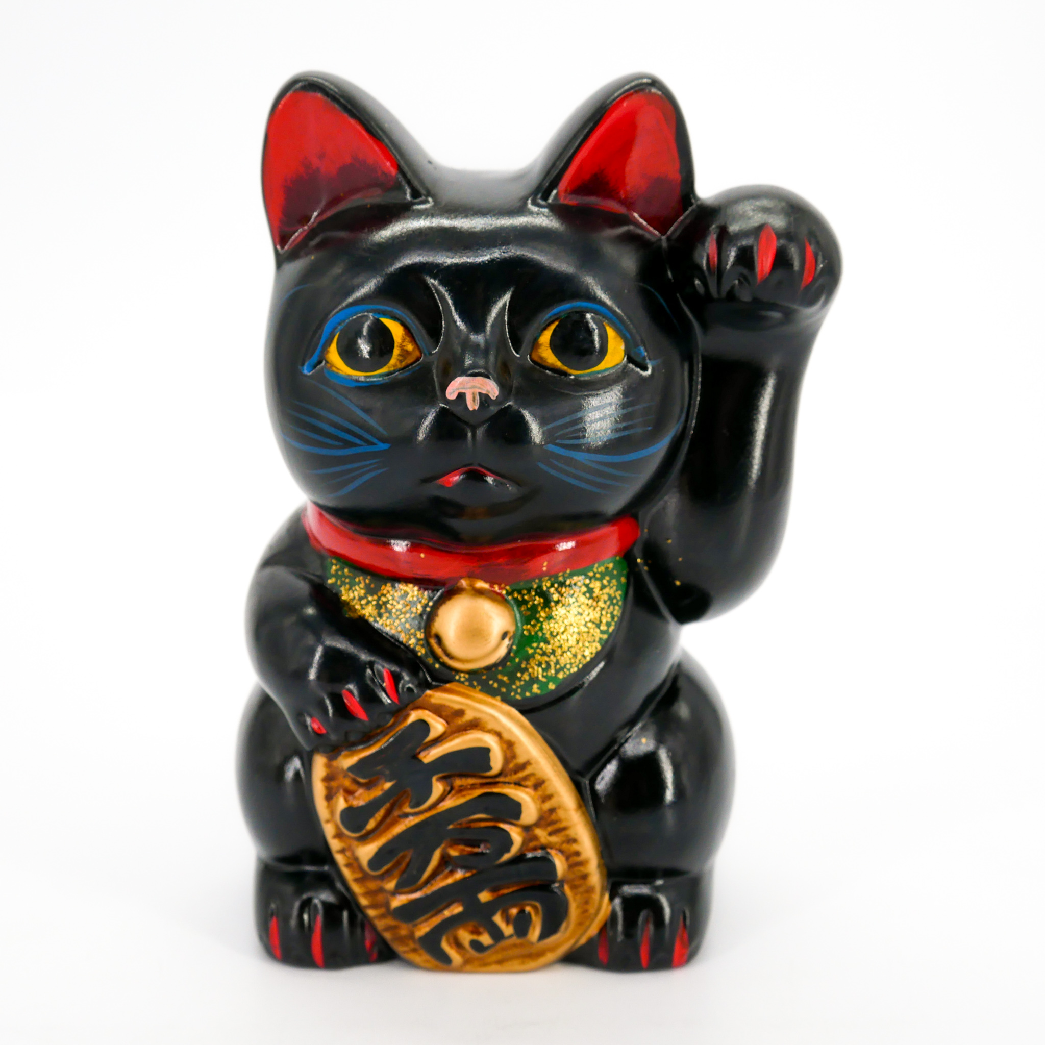 Gato Negro De La Suerte (Maneki-neko) 11cm