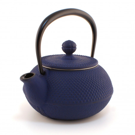 Japanese blue cast iron teapot. Iwachu Arare 0.3 lt