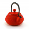 Japanese red cast iron teapot. Iwachu Arare 0.3 lt