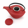 Japanese red cast iron teapot Iwachu, HIKIFUNE 0.7lt