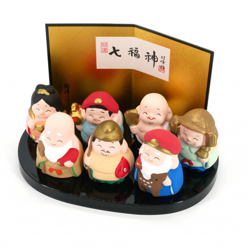 Set aus 7 japanischen Glücksgöttern SHICHIFUKUJIN