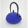 Blue cast iron teapot from Japan, enamelled, ROJI ARARE, 0.3lt