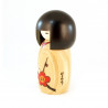 Poupée japonaise KOKESHI en bois HANAMONOGATARI- UME