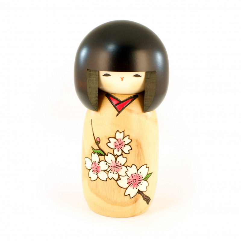 muñeca de madera japonesa - HANAMONOGATARI- SAKURA