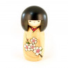 bambola di legno giapponese - kokeshi - HANAMONOGATARI- SAKURA