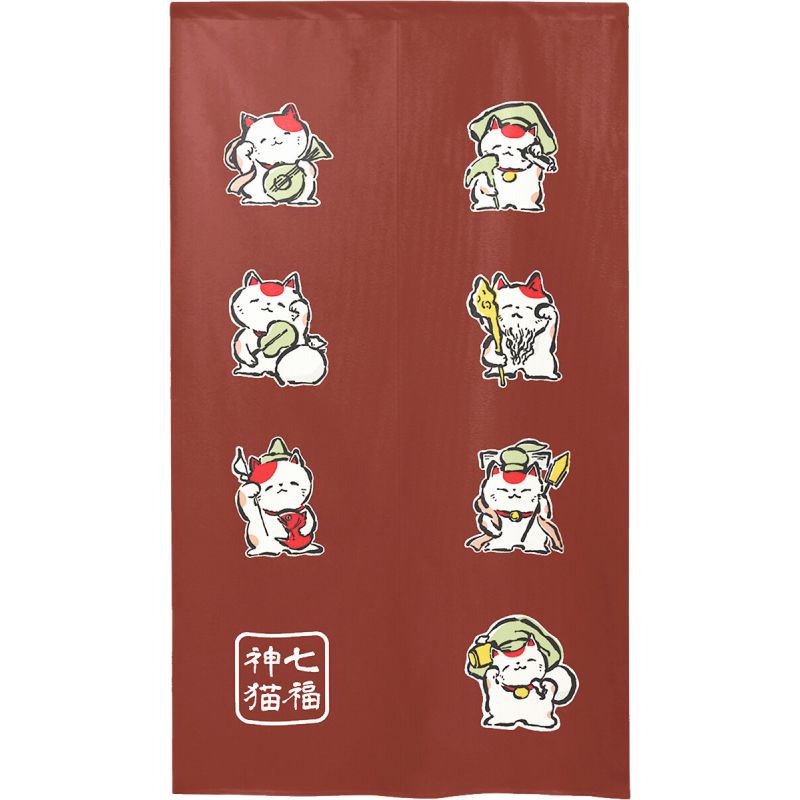Japanischer Noren Polyester Vorhang, MANEKINEKO