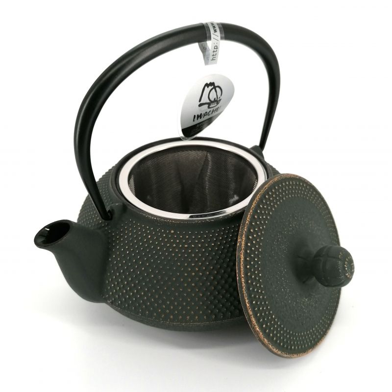 Japanese cast iron teapot - IWACHU ARARE - 0.65 lt - bronze