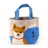 100% cotton tote bag, CANVA BAG, shiba and Fujisan