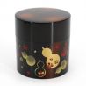 Carrito de té negro japonés en resina con patrón de calabazas - ROKUHYOTAN - 150g