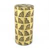 Japanese tea caddy black and gold in washi paper - TENPAKU - 200gr