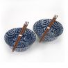 Set de 2 bols japonais en céramique - TAKO KARAKUSA