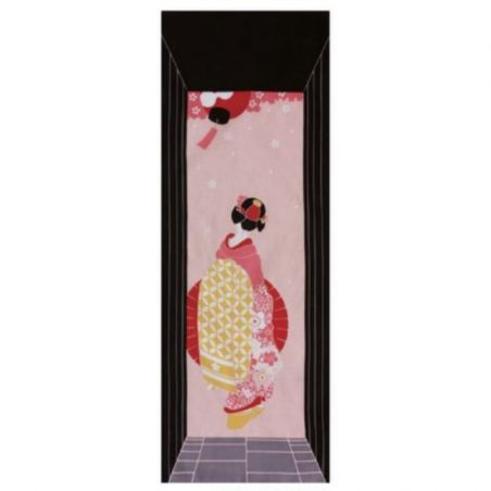 Japanese cotton towel - TENUGUI - GEISHA