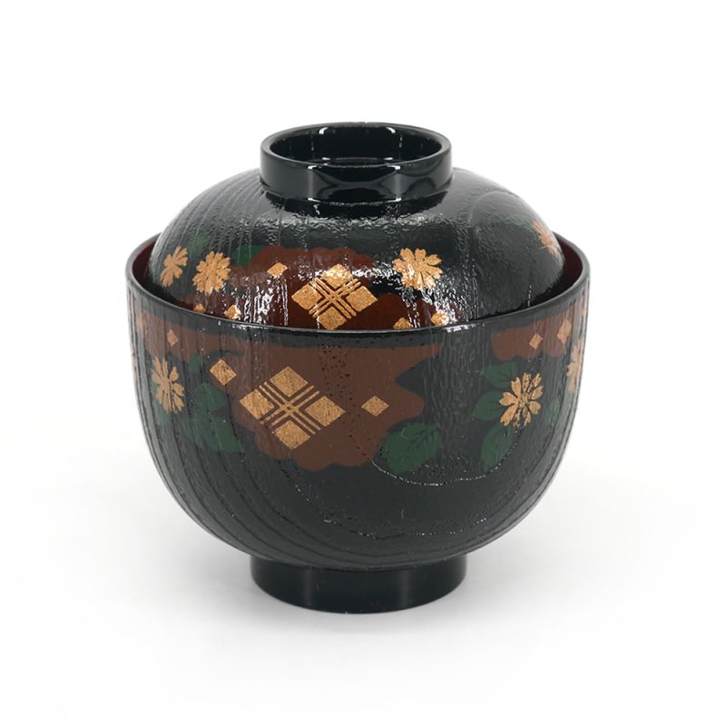 Japanese bowl with lacquered effect lid - PATANKABA