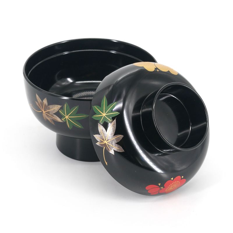 Japanese bowl with lacquered effect lid - PATANKABA