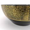 Japanische Donburi-Keramikschale, schwarz und gold - EREGANTO